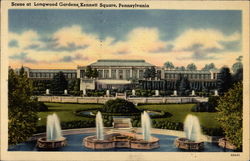 Scene at Langwood Gardens Kennett Square, PA Postcard Postcard