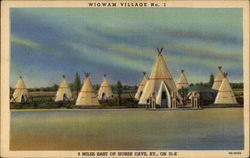 Wigwam Village Horse Cave, KY Postcard Postcard