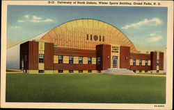 University of North Dakota, Winter Sports Building Grand Forks, ND Postcard Postcard