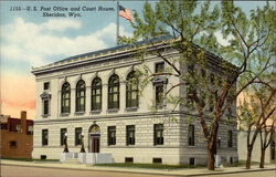 U. S. Post Office and Court House Sheridan, WY Postcard Postcard