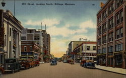 28th Street, Looking South Billings, MT Postcard Postcard