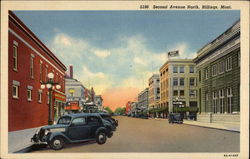 Second Avenue North Billings, MT Postcard Postcard