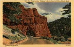 Red Canyon, near Entrance Postcard