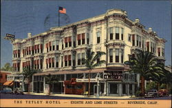 The Tetley Hotel Riverside, CA Postcard Postcard