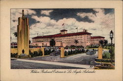 Wilshire Boulevard Entrance Los Angeles, CA Postcard Postcard