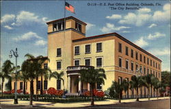 Post Office Building "The City Beautiful" Orlando, FL Postcard Postcard