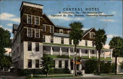 Central Hotel Postcard