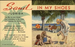 Sand in My Shoes Florida Postcard Postcard