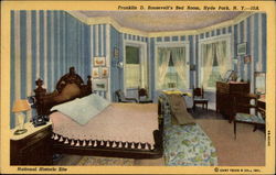 Franklin D. Roosevelt's Bed Room Postcard