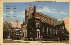St. Mary's Church Poughkeepsie, NY Postcard Postcard