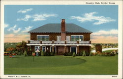 Country Club Taylor, TX Postcard Postcard