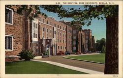 The Hospital at Duke University Durham, NC Postcard Postcard