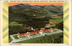 Airplane View of Western North Carolina Sanatorium, Near Black Mountain, N.C Postcard