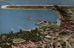 Aerial View, Sarasota, Florida Postcard Postcard