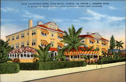 Villa Atlantique Hotel Palm Beach, FL Postcard Postcard