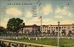 Kentucky Military Institute on Parade Postcard