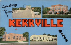 Greetings from Kerrville Texas Postcard Postcard