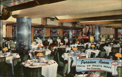 Persian Room - Hotel Sir Francis Drake Postcard
