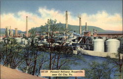 Pennzoil Refinery near Oil City Postcard