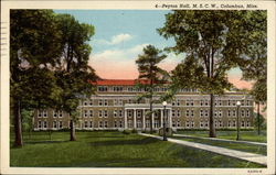 Peyton Hall - M. S. C. W. Campus Columbus, MS Postcard Postcard