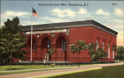 United States Post Office Phillipsburg, NJ Postcard Postcard