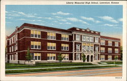 Liberty Memorial High School Lawrence, KS Postcard Postcard