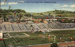Rodeo and Race Track Postcard