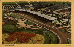 "Handicap Day," Santa Anita Park Postcard