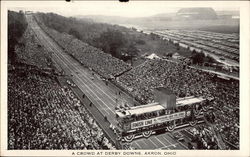 A Crowd at Derby Downs Postcard