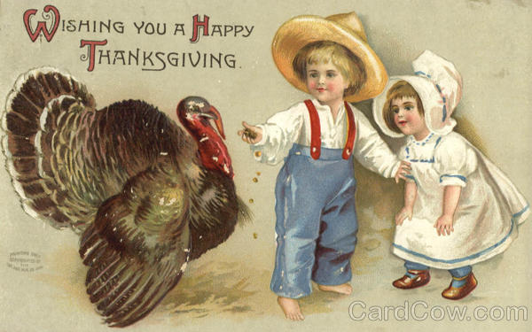 Wishing You A Happy Thanksgiving (Children) Ellen Clapsaddle