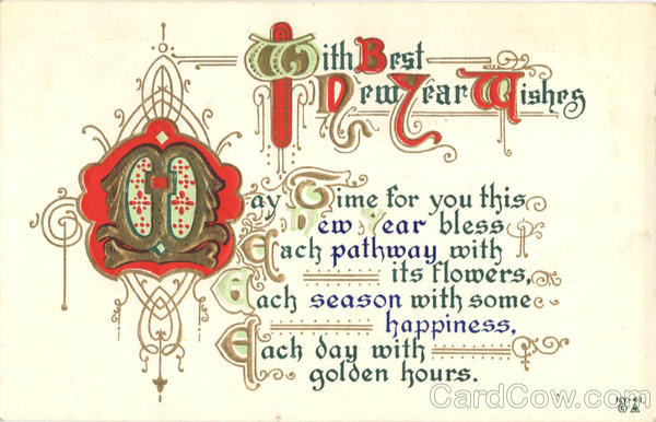 With Best New Year Wishes New Year's