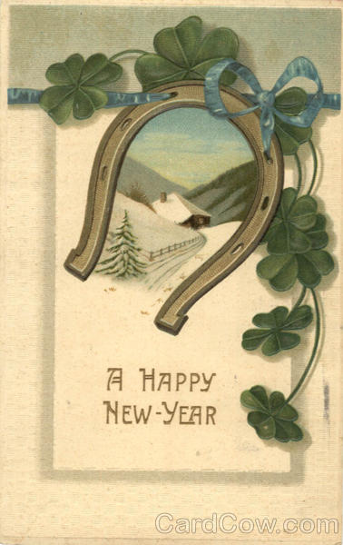 A Happy New Year Horseshoe New Year's