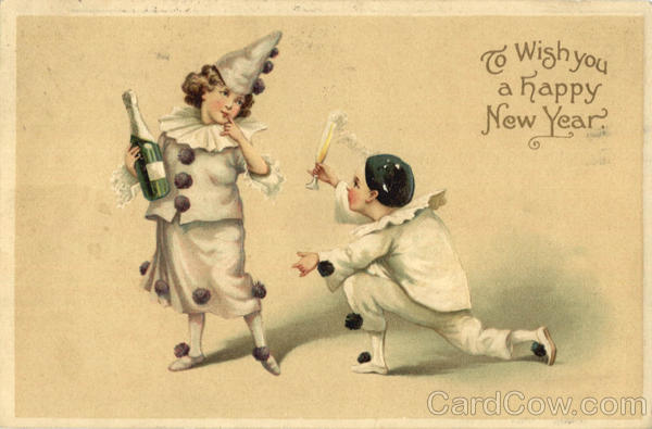 To Wish You a Happy New Year Children Clowns New Year's