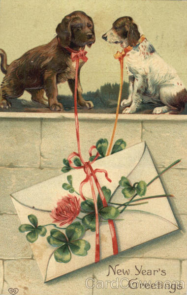 New Year's Greeting - Dogs
