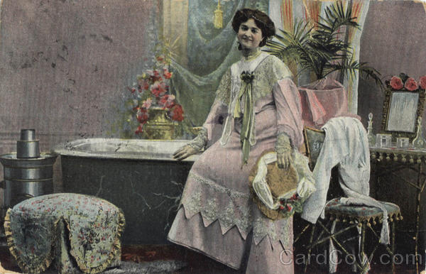 Woman by Bathtub Romance & Love