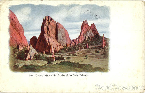 General View of the Garden of the Gods Colorado