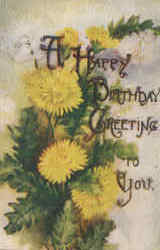 A Happy Birthday Greeting To You Postcard