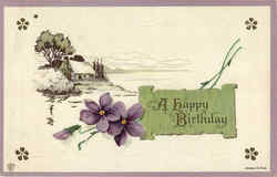A Happy Birthday Postcard