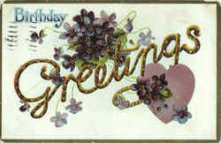 Birthday Greetings Postcard