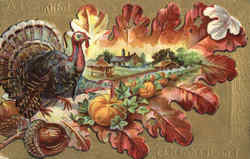 A Beautiful Thanksgiving Postcard