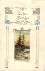 New Year Greetings New Year's Postcard Postcard