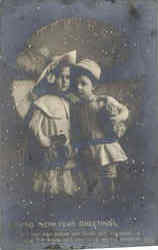 Loving New Year Greeting Postcard