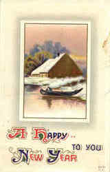 A Happy New Year To You Postcard