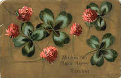 Wishing you Many Happy Returns Postcard