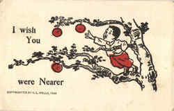 I Wish You were Nearer Postcard