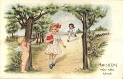 Hands UP! You are Mine Postcard
