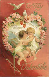 To My Valentine Children Postcard Postcard