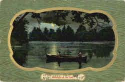 Moonlight on the Lake Postcard