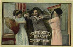You've Got to Kiss me or get Hurt Postcard