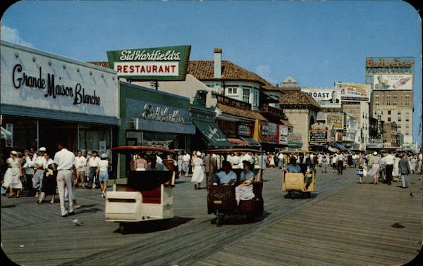 Rolling Chairs on the Boardwalk Atlantic City New Jersey